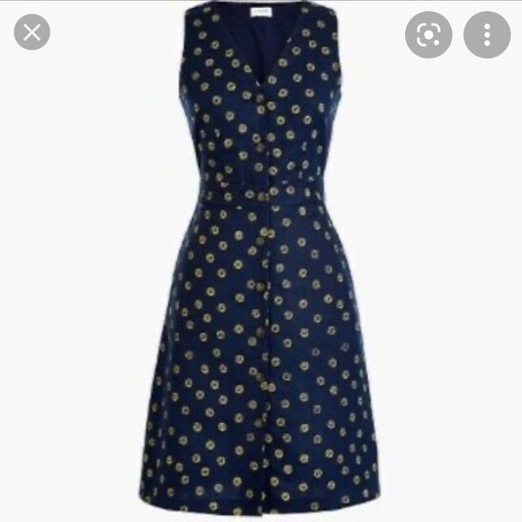 J. Crew Navy Daisy Dress - Picture 9 of 11